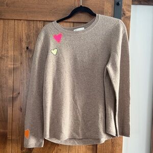 Lisa Todd cashmere sweater with hearts